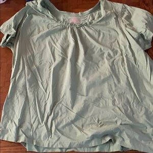 Scoop neck tee shirt